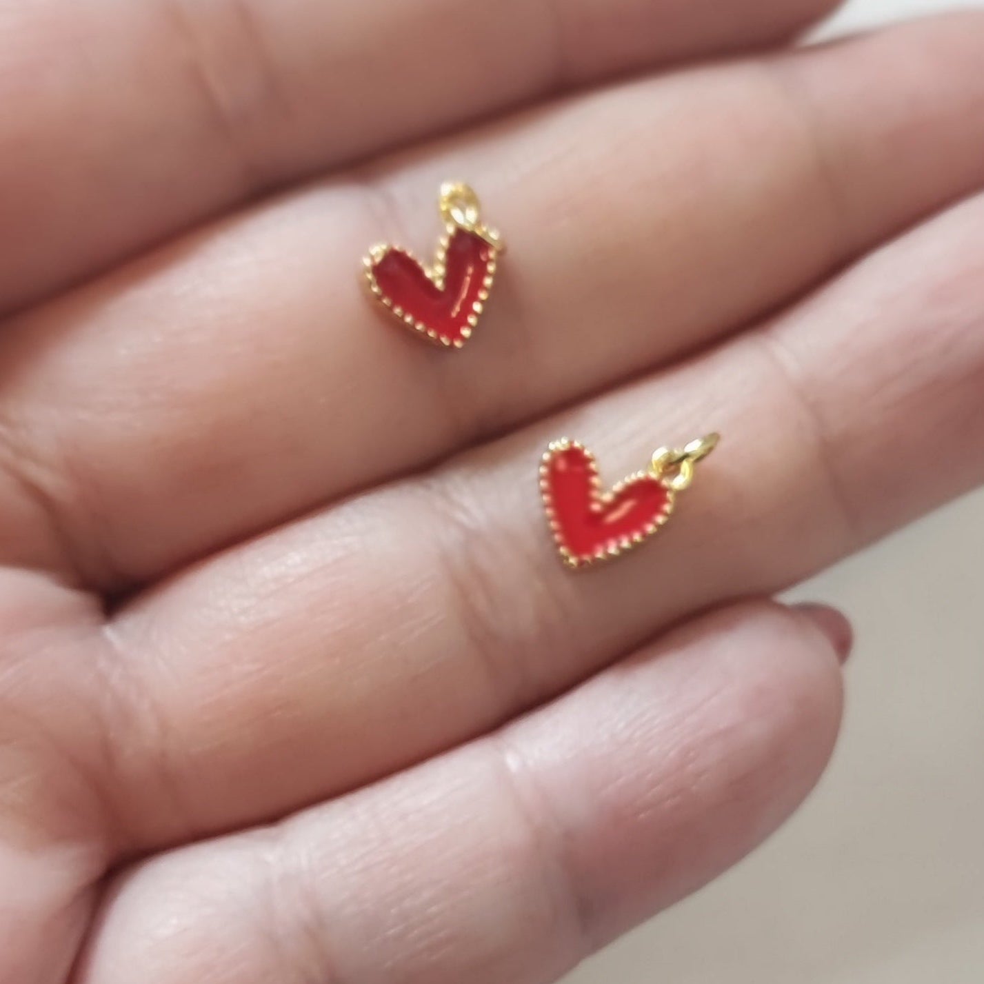 CORAZON ROJO ESMALTADO