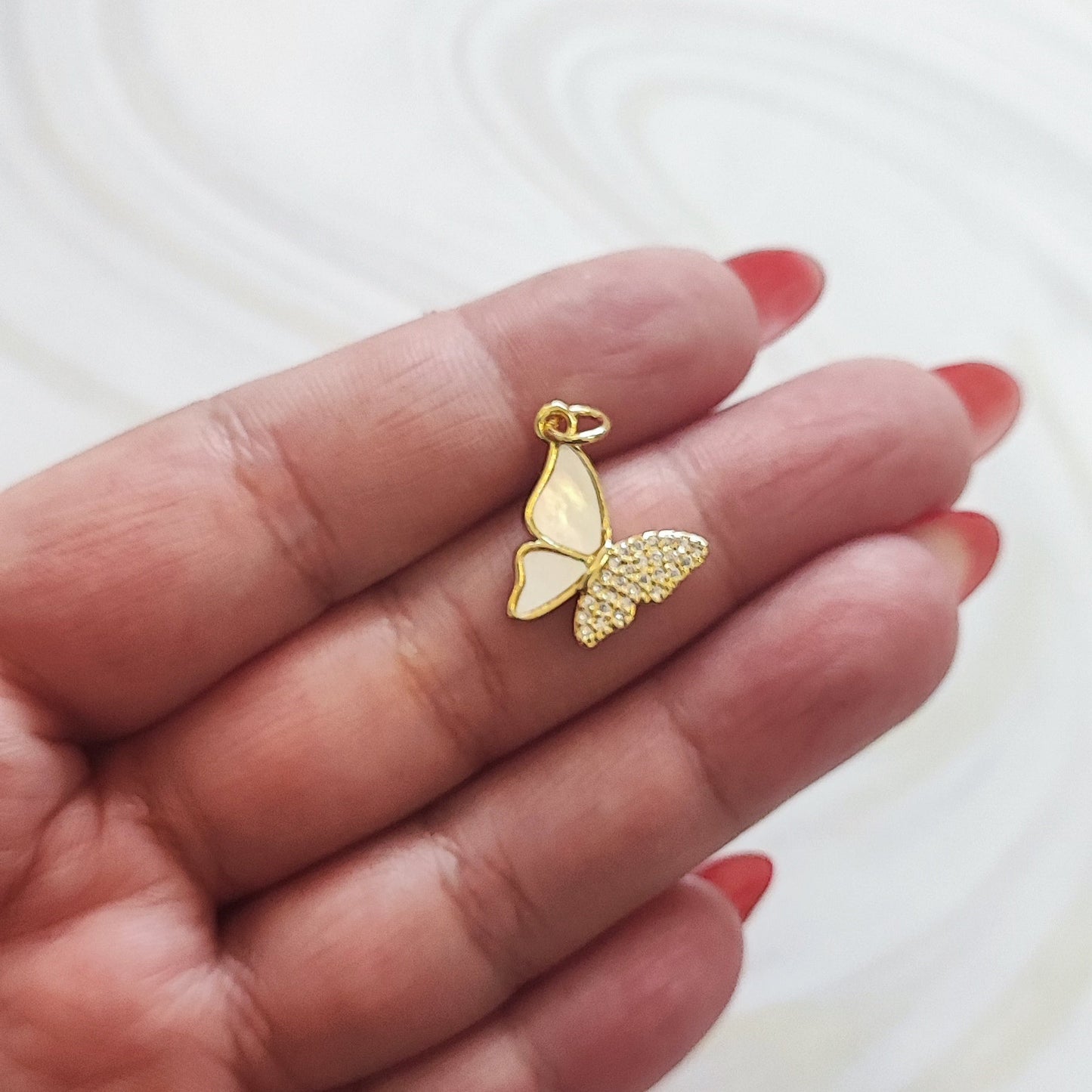 MARIPOSA EN NACAR