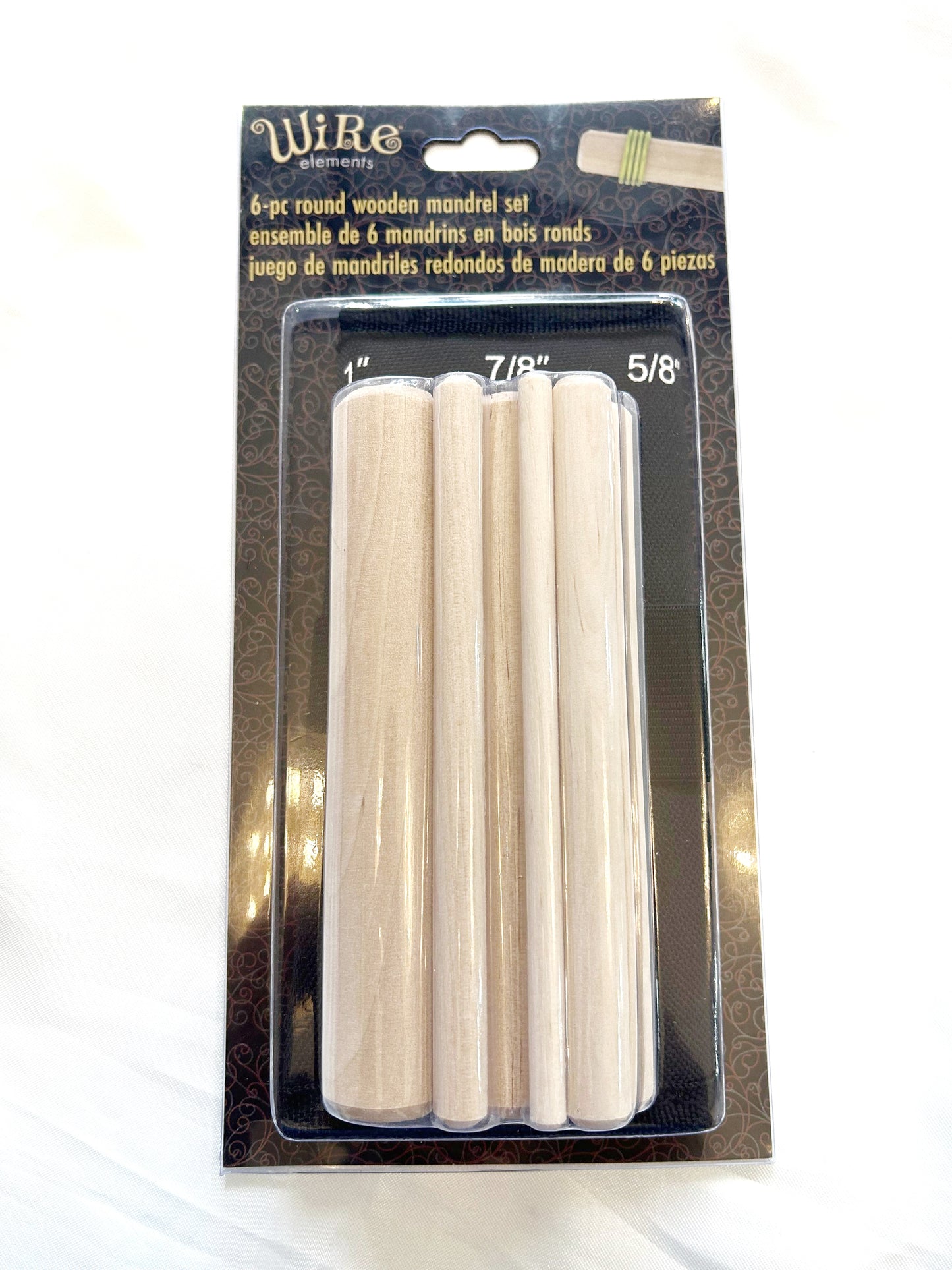 Mandriles de madera con estuche