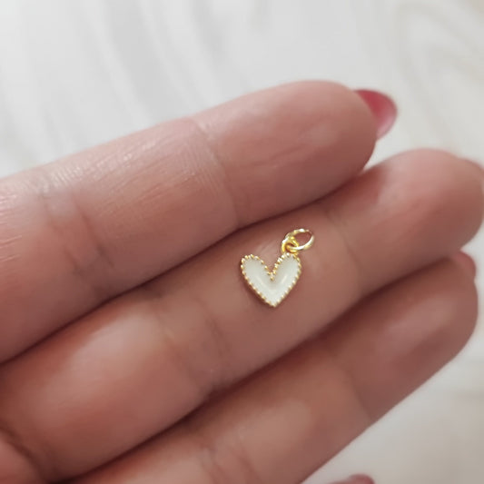 CORAZON BLANCO ESMALTADO
