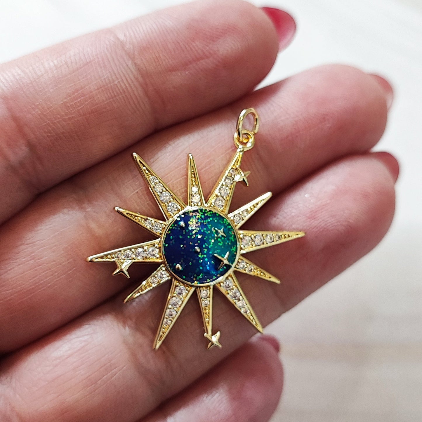 ESTRELLA CON FONDO AZUL