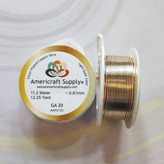 Alambre #20 light gold