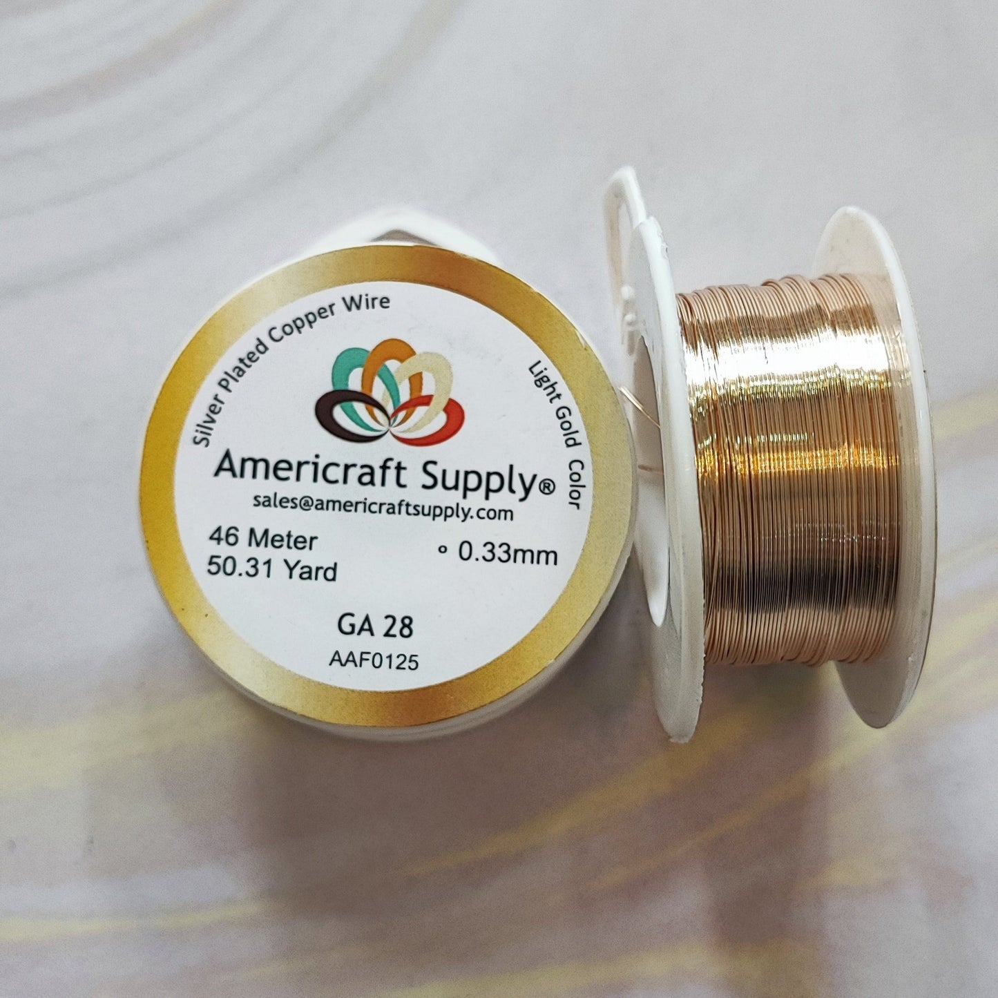 Alambre #28 light gold